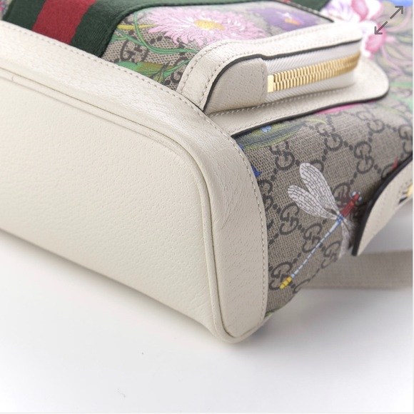 GUCCI
GG Supreme Monogram Flora Web Small Ophidia Day Backpack White - Picture 9 of 12